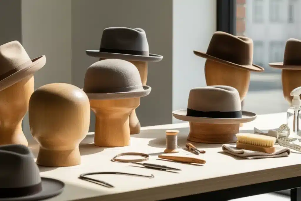 El arte de cuidar y limpiar un sombrero: consejos de una sombrerera artesana en Girona